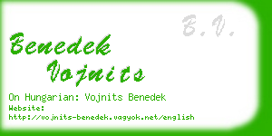 benedek vojnits business card